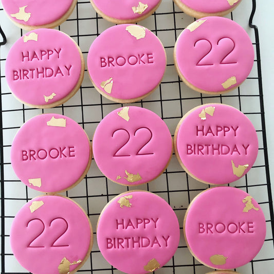 Custom Text Cookies